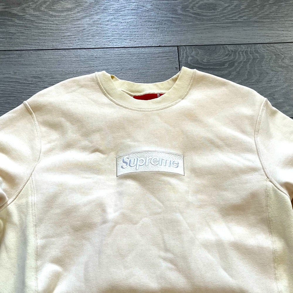 supreme box logo natural color way